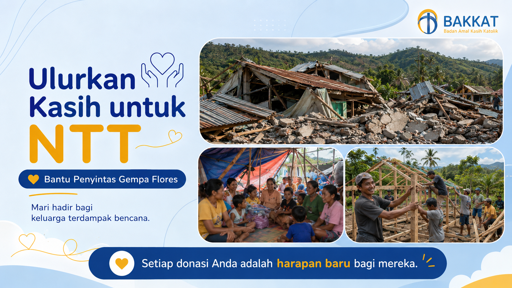 Ulurkan Kasih untuk NTT: Bantu Penyintas Gempa Flores